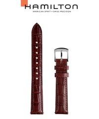 国内正規品ハミルトン　ボルトン　Lサイズ　マホガニーブラウンストラップ　H13421511　純正ベルト
