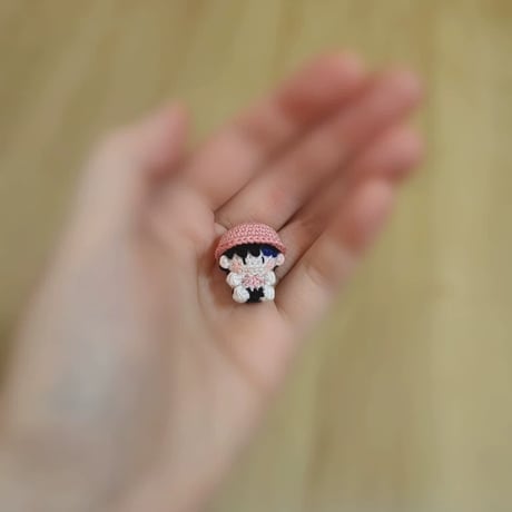 王一博（ワン・イーボー）王一博ミニソフト編みフィギュアピンク青レーシング