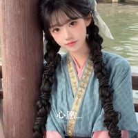 逐玉 田曦薇風 半袖漢服レンタル 粉ブルー
