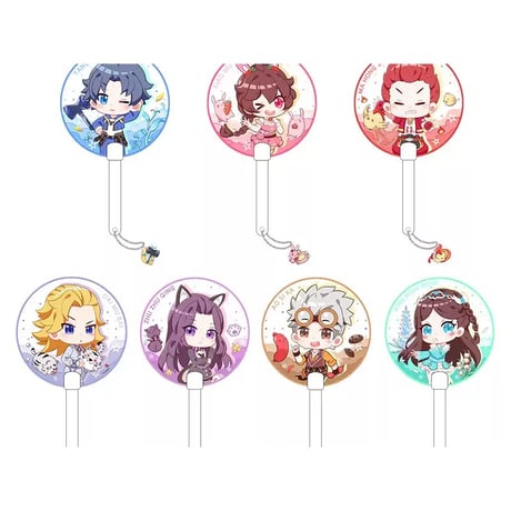 斗羅大陸唐三小舞応援うちわキーホルダー