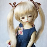 紅館Doll/ジュンス人形ウィッグob11モヘア6分ナピロングカール