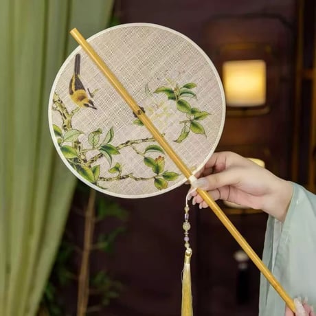 孔雪儿同款精工団扇