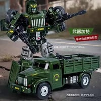 変形ロボット 軍用トラック 2WAYカー ブロックキッズおもちゃ 男の子向け