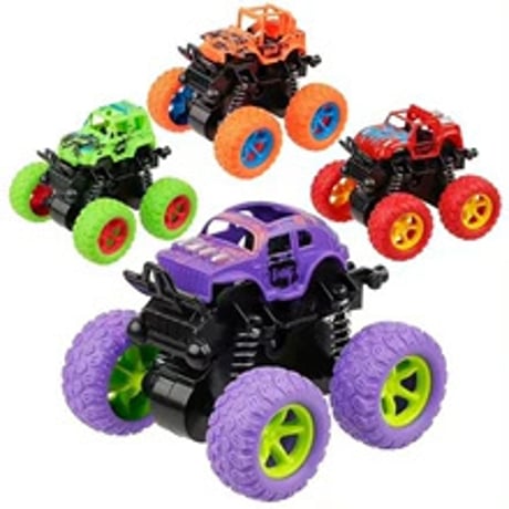 4歳からの四駆慣性オフロードカー特価2台セット子供おもちゃ耐衝撃車両