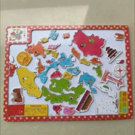 木製中国磁石パズル幼児教育知育玩具2歳から6歳対象