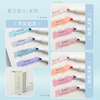 蛍光ペン多色学生用マーカーパステル銀色メモ用