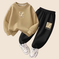【キッズ服】男の子セットアップ2026春秋スウェット上下2点セット