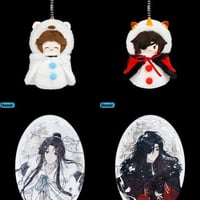 天官?福風 雪帰人シリーズぬいぐるみキーホルダー缶バッジ色紙セット