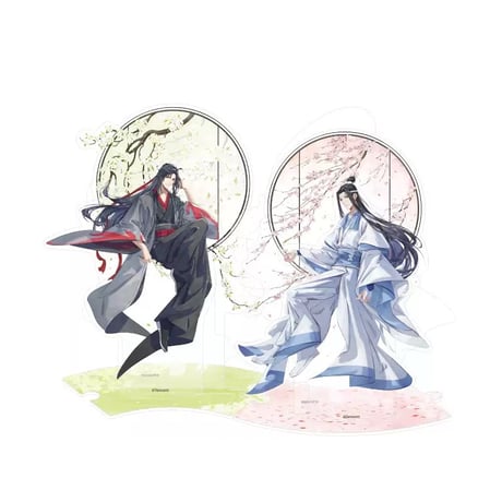 魏無羡藍忘機春花宴両面アクスタ流砂置物