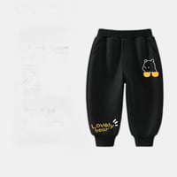 【キッズ服】男の子スウェットパンツ黒秋新作ゆったりキッズ運動用
