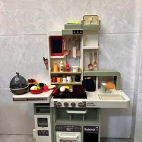ベビータウン子供キッチンおままごとスプレーおもちゃ知育調理器具スーパーショッピングセット36-88ピース