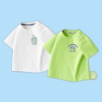 【キッズ服】子供服男の子半袖Tシャツ恐竜綿夏新品2026