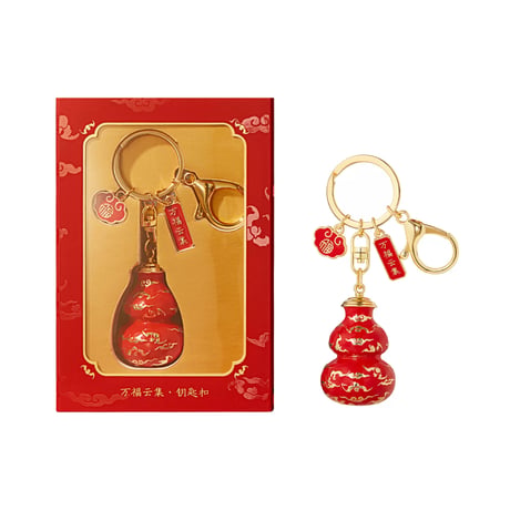福禄ひょうたん金属キーホルダー文創記念品