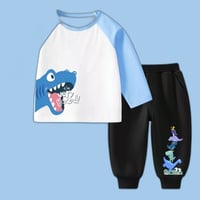 【キッズ服】男の子セットアップ2026春秋長袖スウェットパンツ