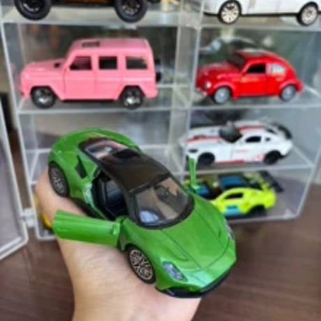 合金製 回転式ミニカー 8台セット 耐衝撃12cm程度