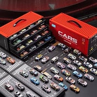 回力合金ミニカー48台セット子供用知育玩具ギフトボックス高級駐車場モデル