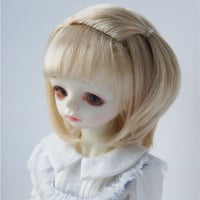 紅館Doll/人形かつらまねるモヘア甘美な長巻髪トラクリップなし