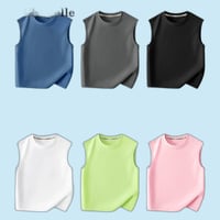 【キッズ服】男の子タンクトップ純綿夏用セット売り
