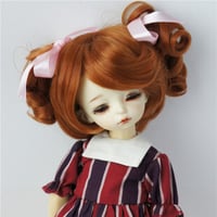 紅館Doll/ob11人形かつらblythe偽物モヘア中分カップラーメン巻き現品