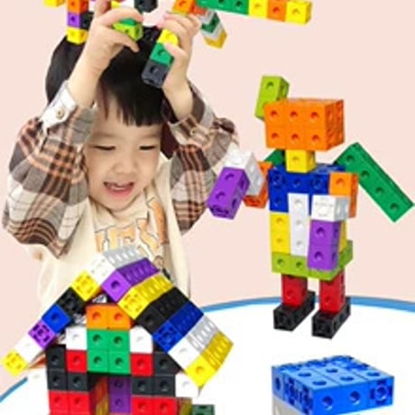 幼児向けモンテッソーリ数感パズルブロックおもちゃ100ピース知育教材