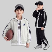 【キッズ服】男の子スポーツ上下セット春秋ゆったり通気外套スウェットパンツ