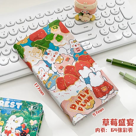 月光花園A6手帳ミニノート学習文具