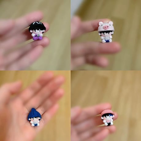 王一博（ワン・イーボー）王一博ミニソフト編みフィギュアピンク青レーシング