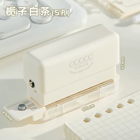 A4対応6穴手帳用パンチ小型ハンドル式