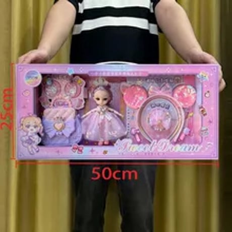 芭比ドールセットギフトボックス女の子おままごとプリンセスドレス誕生日プレゼント