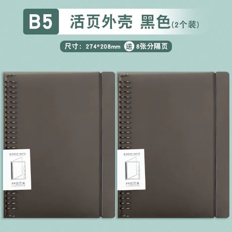 ルーズリーフB5A4A526穴替え紙横罫方眼英語ノート用