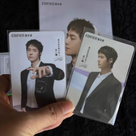 王一博（ワン・イーボー）王一博漫歩者有色グッズ大小カードセット新品未開封