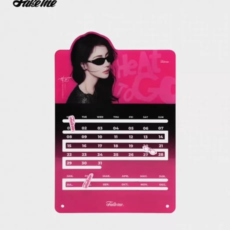 迪丽热巴（ディリラバ ）Fakemeディリラバ限定アクリル卓上カレンダーグッズ