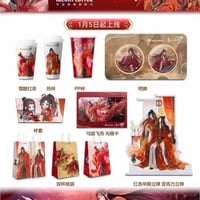 瑞幸魔道祖師コラボグッズ缶バッジアクリルスタンドホログラムカードセット