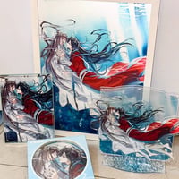 天官賜福 フォンシン乱 アクリルスタンド 缶バッジ キーホルダー セット