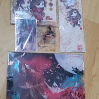 天官賜福 繁体字 トレカ2枚 アクリルキーホルダー スタンドセット