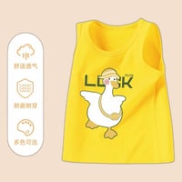 【キッズ服】男の子タンクトップ綿無地子供ノースリーブTシャツ