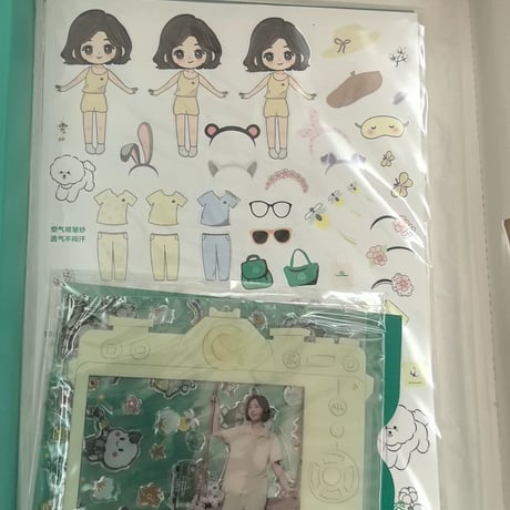 趙麗穎（チャオ・リーイン）趙麗穎家居服カスタムギフト周辺セット手作り扇子透カステッカー