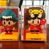 王楚欽・孫穎莎マクドナルドコラボ ピクセル公仔・ポスター・積木ギフトボックス シール・バッジ