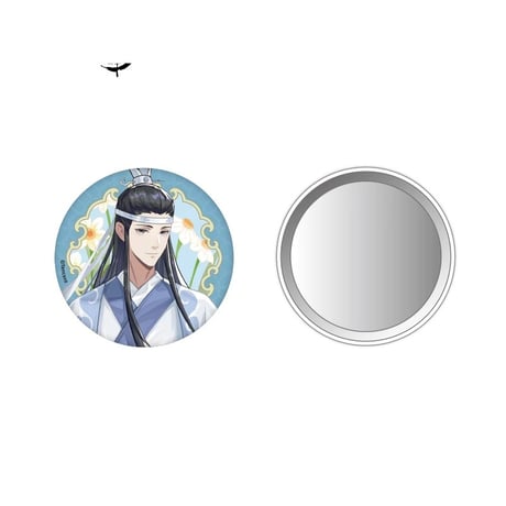 アニメ魏無羡藍忘機春花宴缶バッジミラー