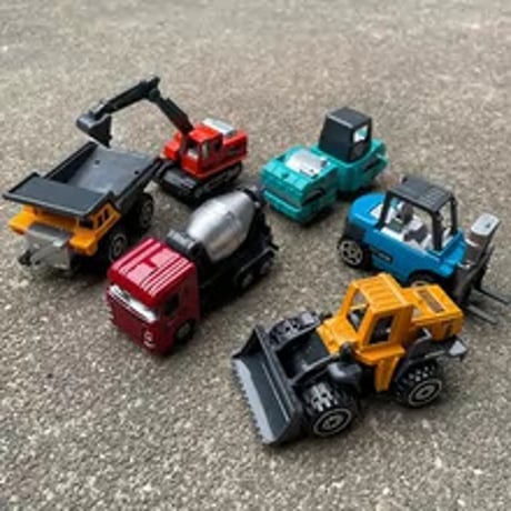 合金製子供用工事車両6種セットショベルカー ミキサー ロールダンプトラック模型玩具