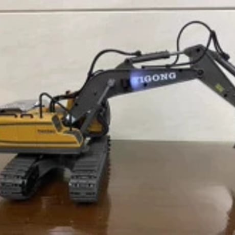 大サイズ合金リモコン子供用電動ショベルカー工事車両男の子向け
