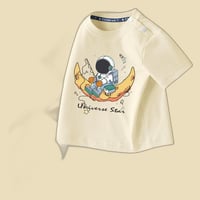 【キッズ服】子供用半袖Tシャツ純綿宇宙飛行士男の子