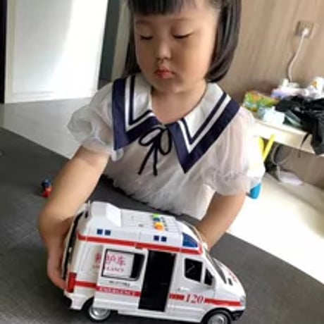 超大型合金救急車子供おもちゃセット消防はしご車水タンク救援リアルモデル音光効果