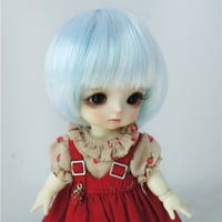紅館Doll/人形かつらモヘア4分長の微巻き毛