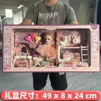 芭比ドールセットギフトボックス女の子おままごとプリンセスドレス誕生日プレゼント