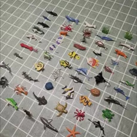 海洋動物フィギュア60種セット子供知育玩具リアルモデル