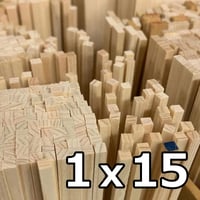 ヒノキ角棒 1×15×900mm（5本）2100110011267