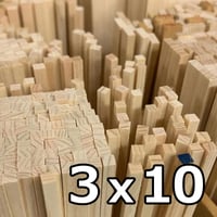 ヒノキ角棒 4×5×900mm（5本）2100110011489 | 建築模型材料屋