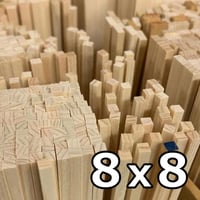 ヒノキ角棒 4×5×900mm（5本）2100110011489 | 建築模型材料屋