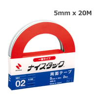 ニチバン ナイスタック 両面テープ NW-5（大巻）5mm x 20M 4987167020958